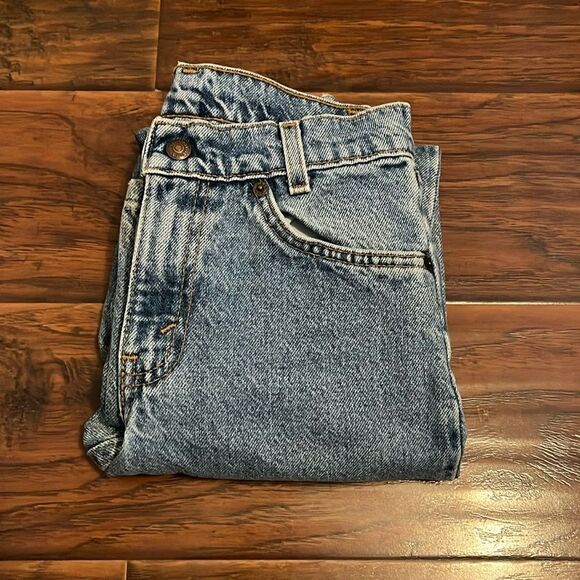 Vintage Levi’s Boys’ 550 Distressed Blue Denim Jeans - Picture 1 of 12